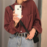 Camisas clásicas a cuadros de manga larga